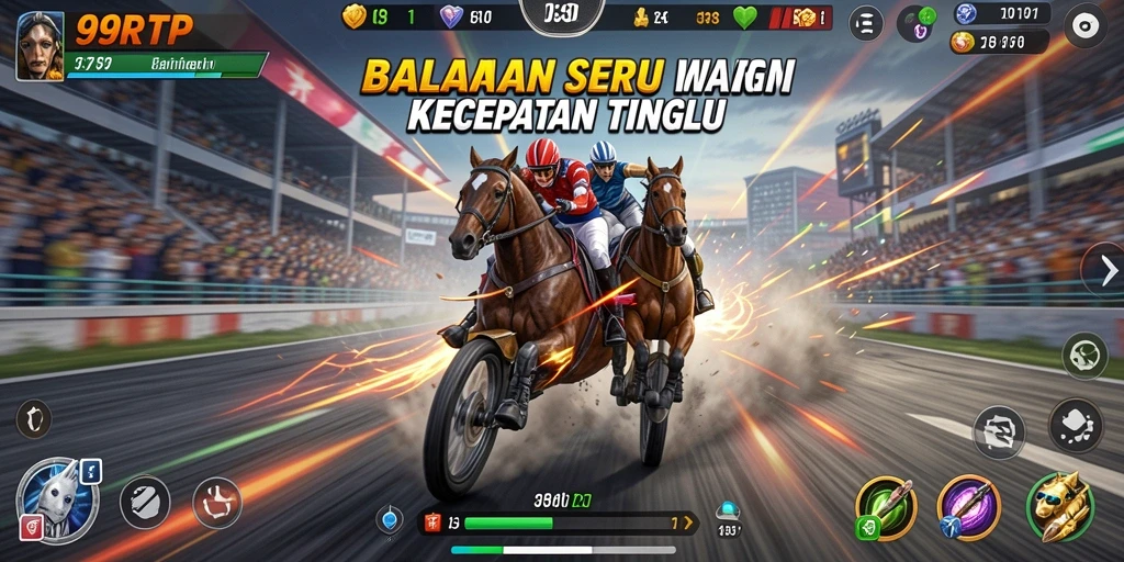Tampilan gameplay Racing yang penuh aksi dalam 99RTP.