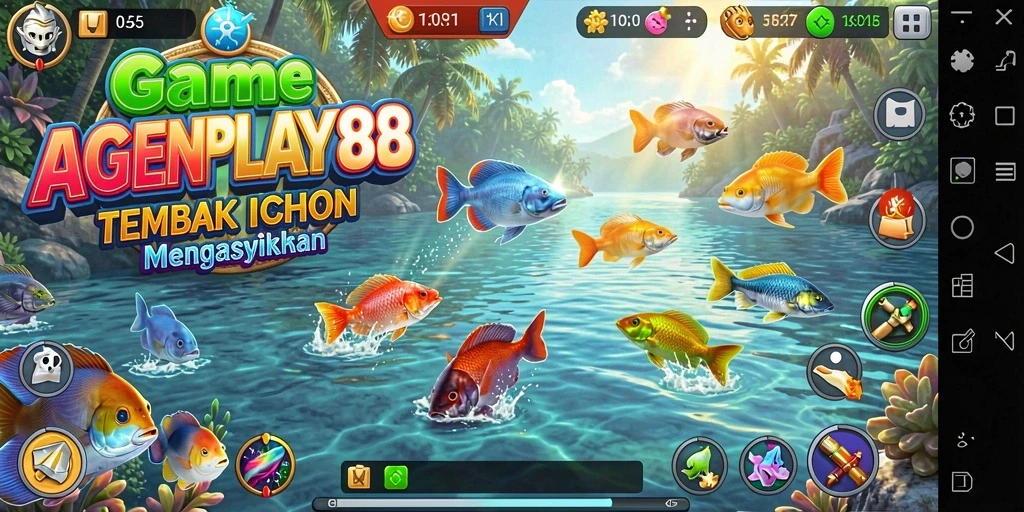 Gameplay seru AGENPLAY88 menembak ikan yang beragam.