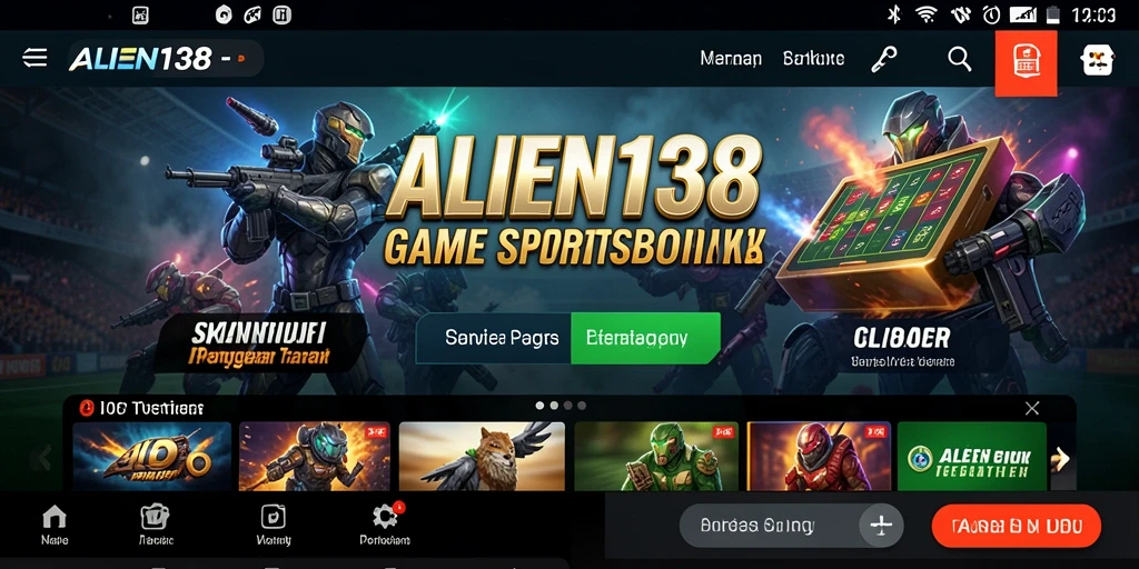 Tampilan gameplay Sportsbook ALIEN138 dengan berbagai pilihan taruhan.