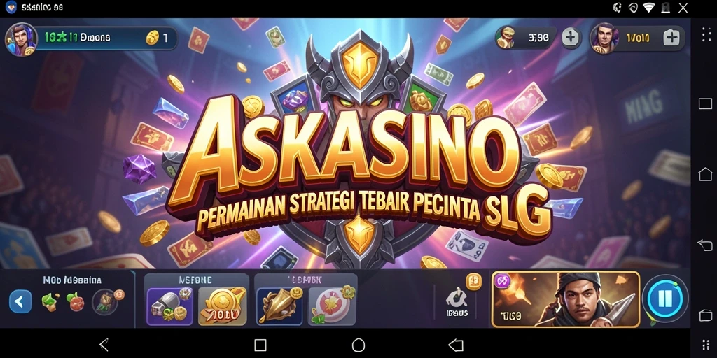 Tampilan menakjubkan gameplay <strong>ASKASINO</strong> yang penuh strategi dan pertempuran.