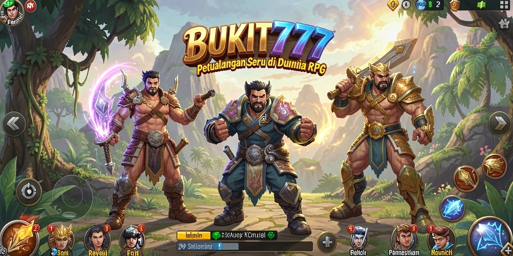 Tampilan gameplay RPG yang seru dan menantang di BUKIT777.