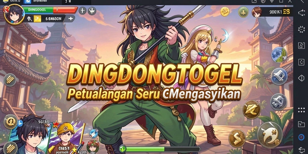 Tampilan gameplay DINGDONGTOGEL dengan karakter Anime yang menarik.
