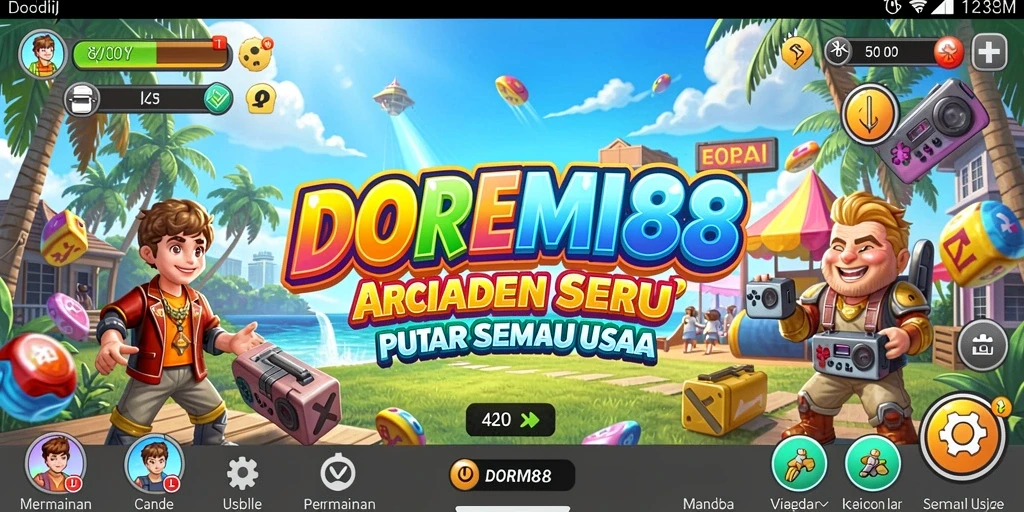 Screenshot gameplay DOREMI88 menampilkan aksi seru dan tantangan permainan yang menarik.