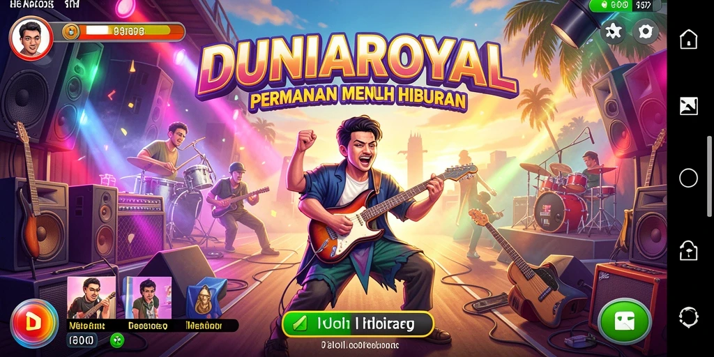 Tampilan gameplay DUNIAROYAL yang menarik dan interaktif.