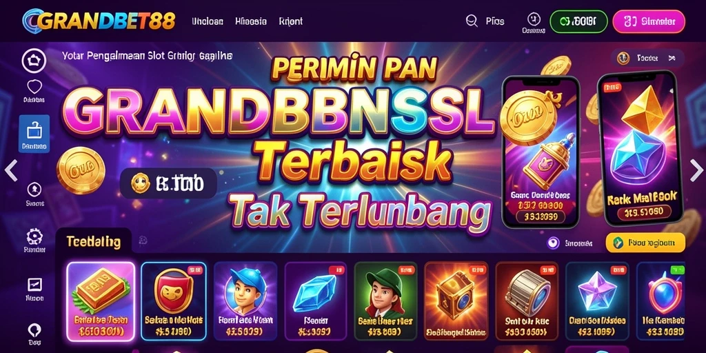 Screenshot gameplay yang menunjukkan keseruan permainan Slot GRANDBET88.