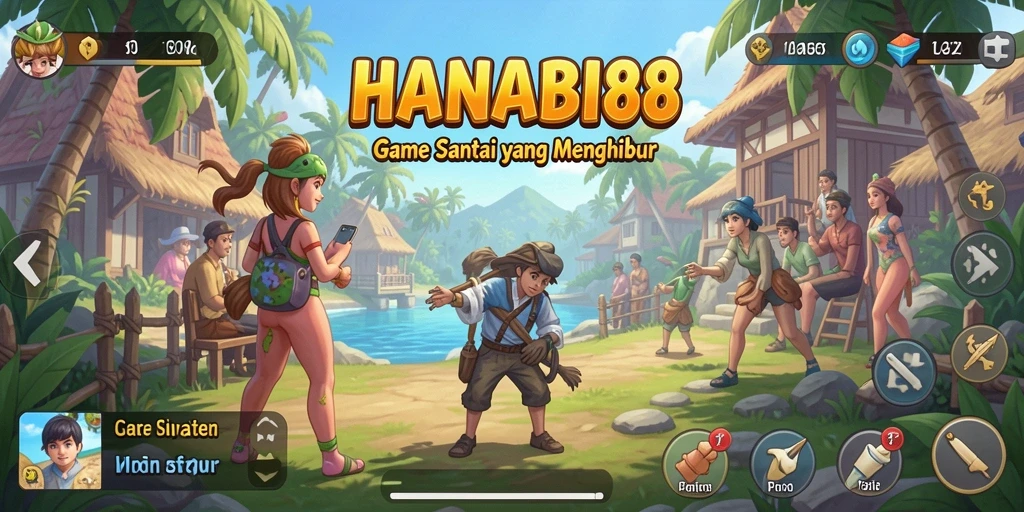 Tampilan menarik dari gameplay HANABI88 yang seru dan penuh warna.
