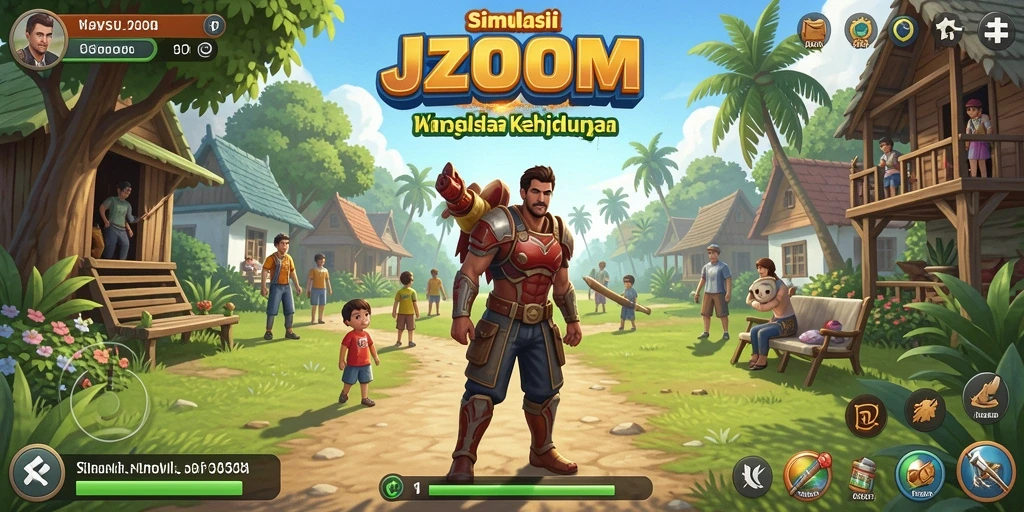 Tampilan gameplay J200M yang menarik dan interaktif.