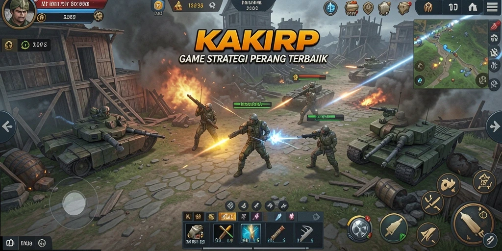 Gameplay KAKRP menampilkan pertempuran strategis yang mendebarkan dan grafik yang menawan.