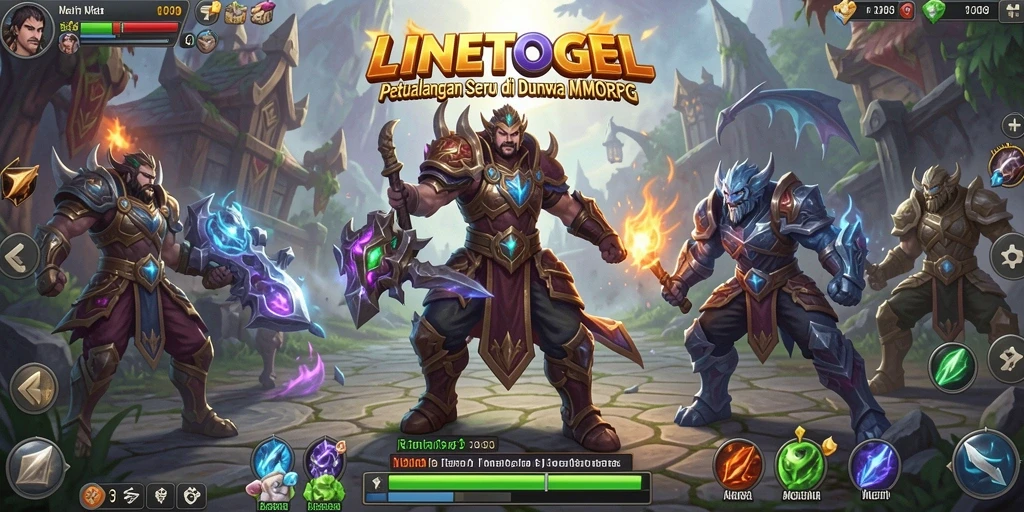 Tampilan gameplay LINETOGEL yang menakjubkan dan mendebarkan.