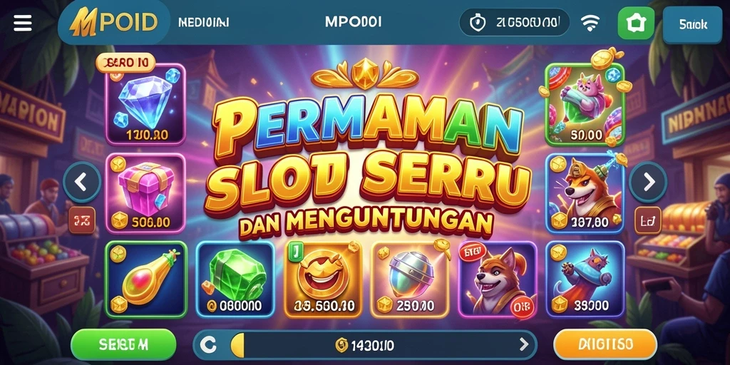 Tangkapan layar utama MPOID menampilkan gameplay yang menarik dan penuh warna.