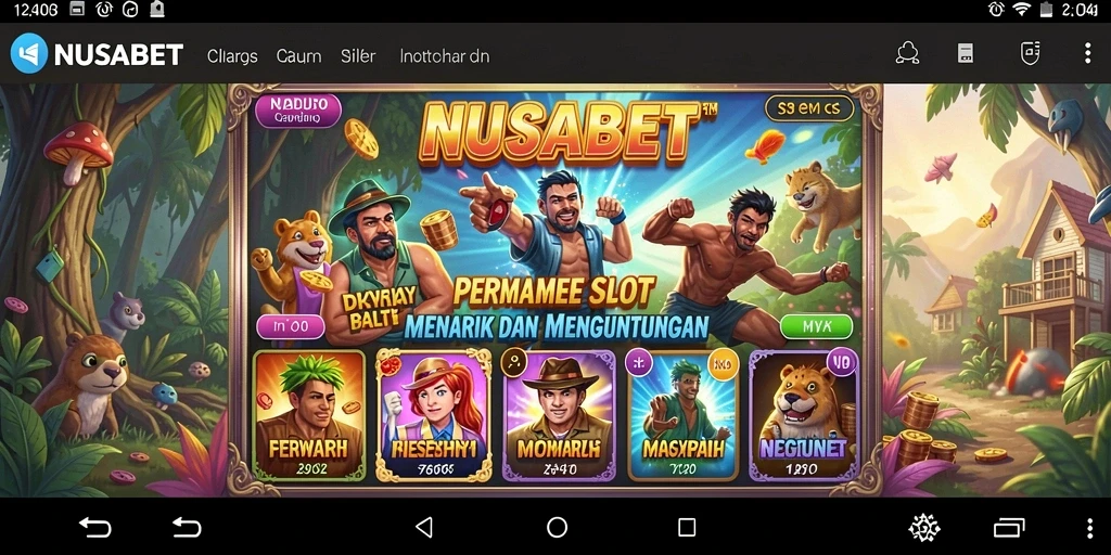 Tampilan menarik dari gameplay Slot NUSABET dengan efek grafis yang memukau.