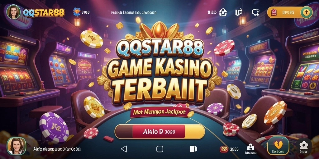 Screenshot utama QQSTAR88 menampilkan gameplay Kasino yang menarik.