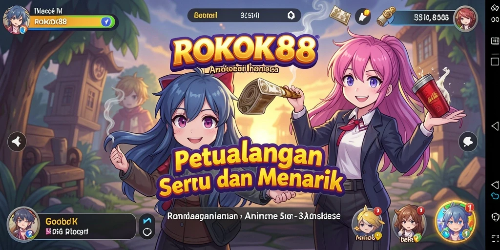 Tampilan gameplay ROKOK88 yang penuh warna dan menarik.
