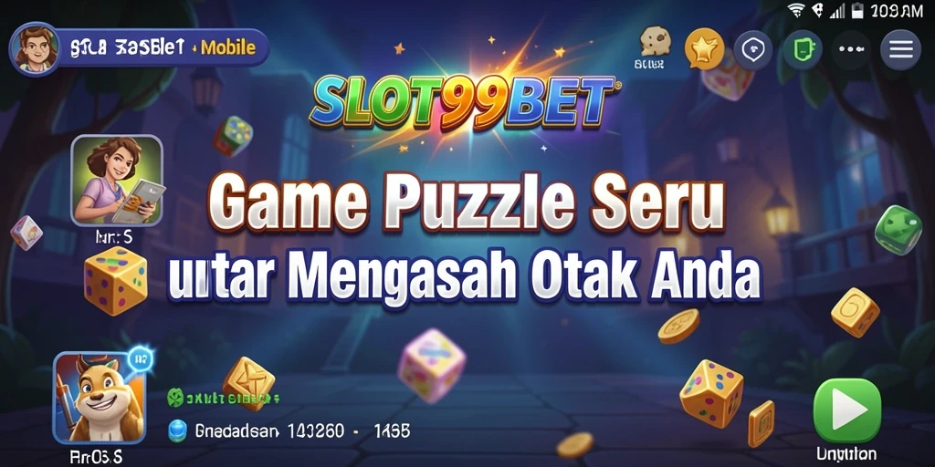 Screenshot utama menunjukkan gameplay Puzzle yang menantang dan menarik.