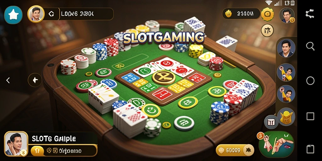 Screenshot utama SLOTGAMING menampilkan gameplay seru permainan Gaple.