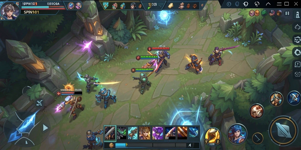 Tampilan gameplay SPIN101 yang seru dan penuh aksi.