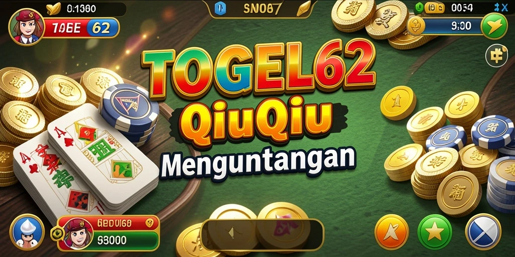 Tampilan menarik dari gameplay QiuQiu di TOGEL62.