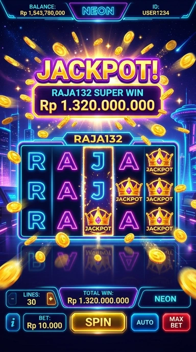 Tampilan aplikasi raja132 yang menarik dan mudah digunakan.
